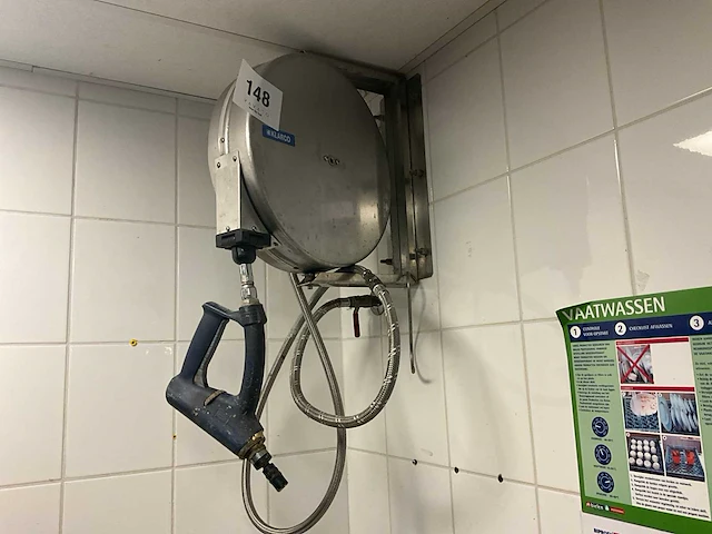 Klarco rvs waterslanghaspel - afbeelding 1 van  3