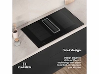 Klarstein chef - fusion down air system inductiekookplaat + downair afzuigkap - zwart - afbeelding 2 van  15