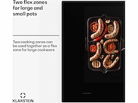 Klarstein chef - fusion down air system inductiekookplaat + downair afzuigkap - zwart - afbeelding 14 van  15
