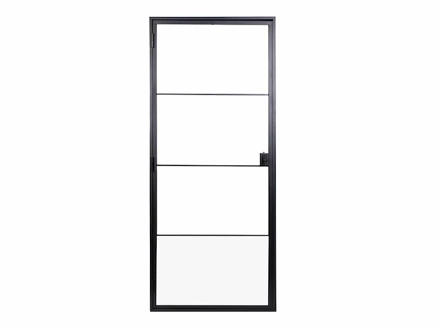 Klassiek stalen deur concept ( 4-glasverdeling) uit hoogwaardig staal, linksdraaiend - 50x880x2040 - afbeelding 1 van  7