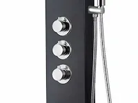 Klea - douchekolom - thermostatische douchepaneel - zwart - afbeelding 2 van  5