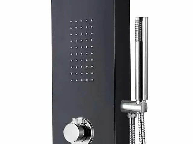 Klea - douchekolom - thermostatische douchepaneel - zwart - afbeelding 5 van  5