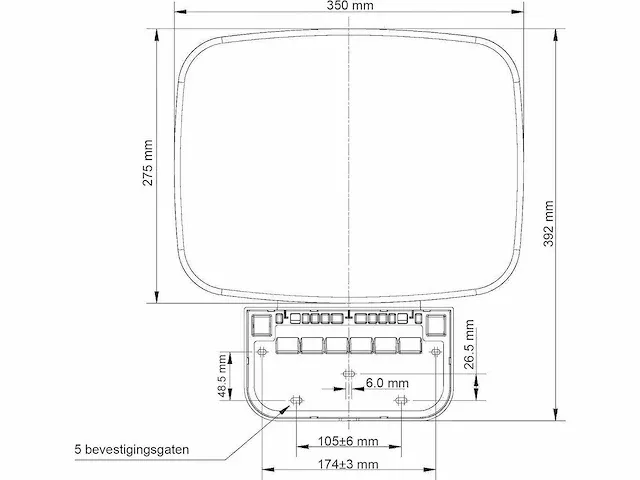 Klea - wandmontage - douchestoel - douchestoel opklapbaar wandmontage - 35 x 27,5 cm - afbeelding 2 van  2
