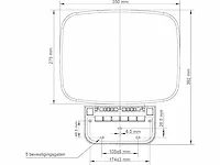 Klea - wandmontage - douchestoel - douchestoel opklapbaar wandmontage - 35 x 27,5 cm - afbeelding 2 van  2