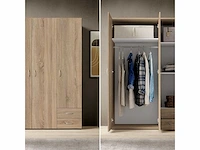 Kledingkast - multifunctioneel - sonoma eiken look - afbeelding 13 van  14