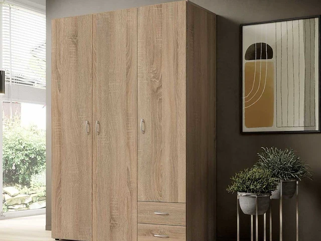 Kledingkast - multifunctioneel - sonoma eiken look - afbeelding 8 van  14