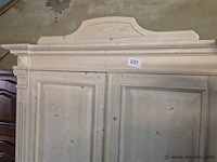 Kleerkast tweedeurs (zonder inhoud) 127x207x64cm - afbeelding 2 van  4