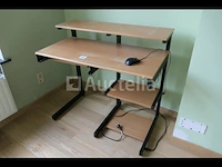 Klein bureau + kledingkast - afbeelding 1 van  5