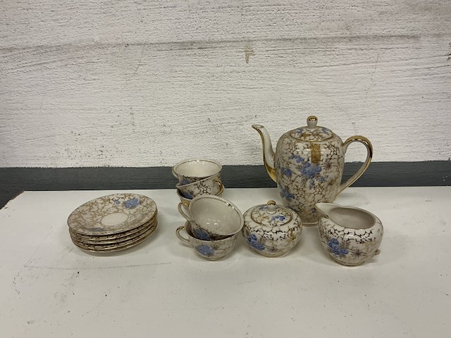 Klein koffieservies in porselein "kerafina" bavaria germany - afbeelding 1 van  2