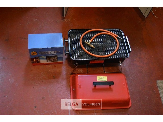 Kleine gas bbq met lava stenen - afbeelding 1 van  3