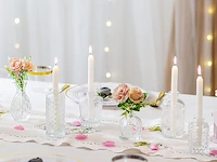 Kleine glazen vaas voor tafeldecoratie - afbeelding 5 van  6