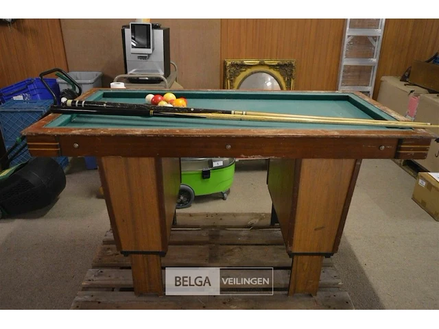 Kleine pooltafel 137x71x78cm - afbeelding 2 van  5
