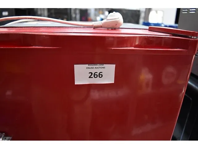 Kleine rode koelkast retroline - afbeelding 2 van  6