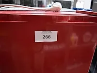 Kleine rode koelkast retroline - afbeelding 2 van  6