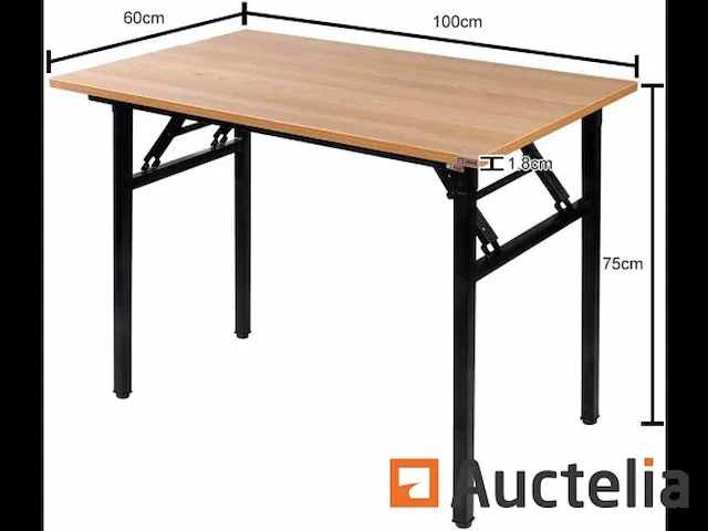 Kleine vouwbare bureautafel, bureautafel 100 cm - afbeelding 5 van  7