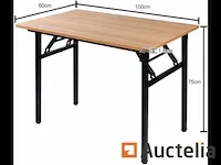 Kleine vouwbare bureautafel, bureautafel 100 cm - afbeelding 5 van  7