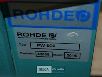 Kleiwals rohde pw 600 - afbeelding 6 van  6