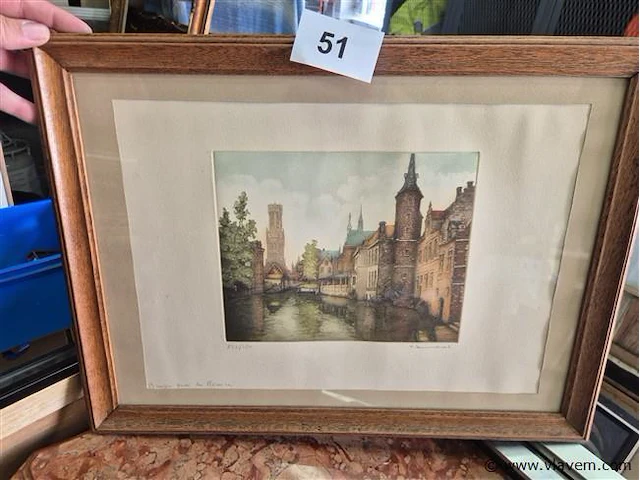 Kleurets achter glas 40x55cm - afbeelding 1 van  3