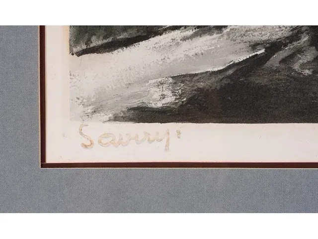Kleurlithografie naar albert saverys - afbeelding 4 van  5