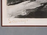 Kleurlithografie naar albert saverys - afbeelding 4 van  5
