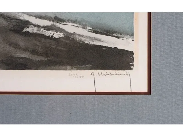 Kleurlithografie naar albert saverys - afbeelding 5 van  5