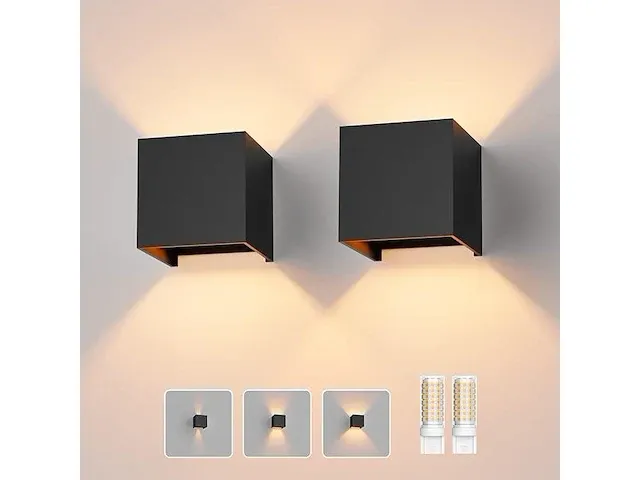 Klighten 2 stuks led-wandlamp - afbeelding 1 van  2