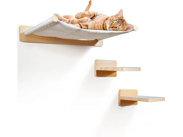 Klimwand met hangmat voor katten - afbeelding 1 van  3