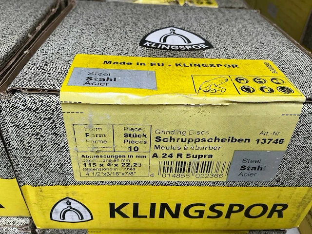 Klingspor a 24 r supra partij afbraamslijpschijven - afbeelding 4 van  4
