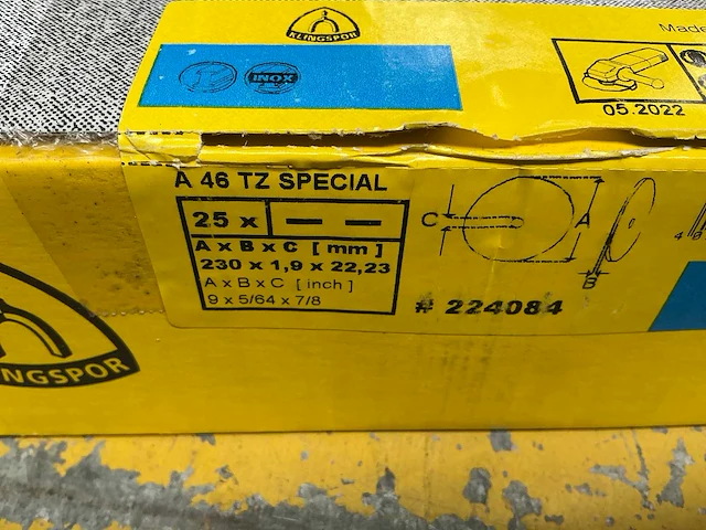 Klingspor a 46 tz special partij slijpschijven - afbeelding 3 van  4