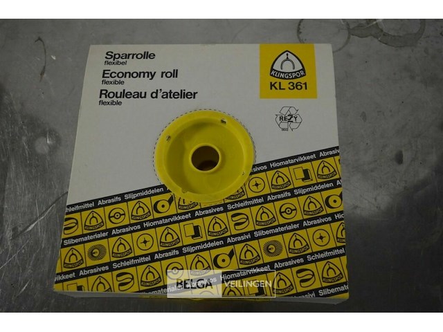 Klingspor kl 361 jf schuurrol korrel 60 - afbeelding 1 van  2