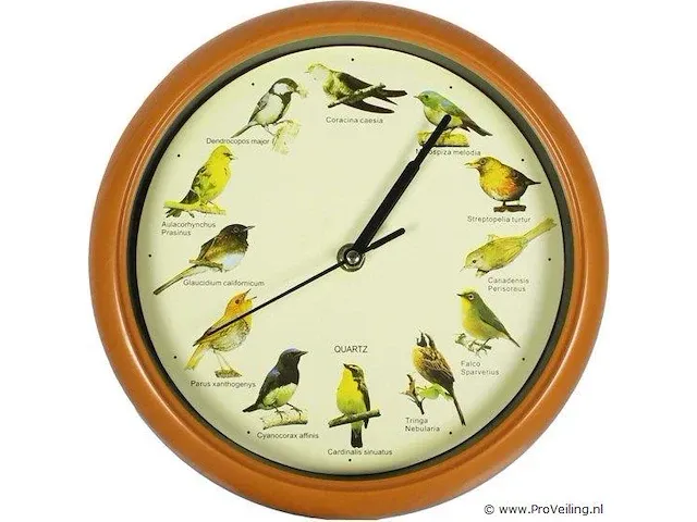 Klok met vogel geluiden gi-127160 - afbeelding 1 van  3