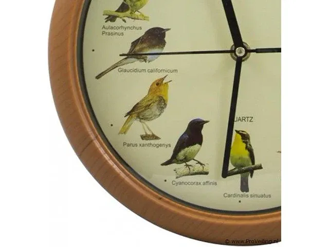 Klok met vogel geluiden gi-127160 - afbeelding 2 van  3