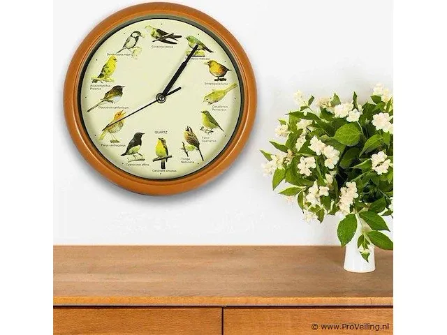 Klok met vogel geluiden gi-127160 - afbeelding 3 van  3