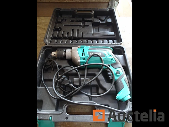Klopboormachine met snoer in zijn koffer stanew 7142b - afbeelding 1 van  6