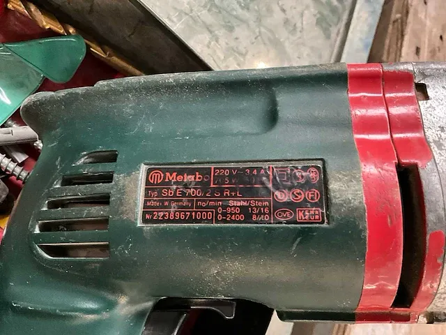 Klopboormachine metabo sb e 700/2 - afbeelding 4 van  5