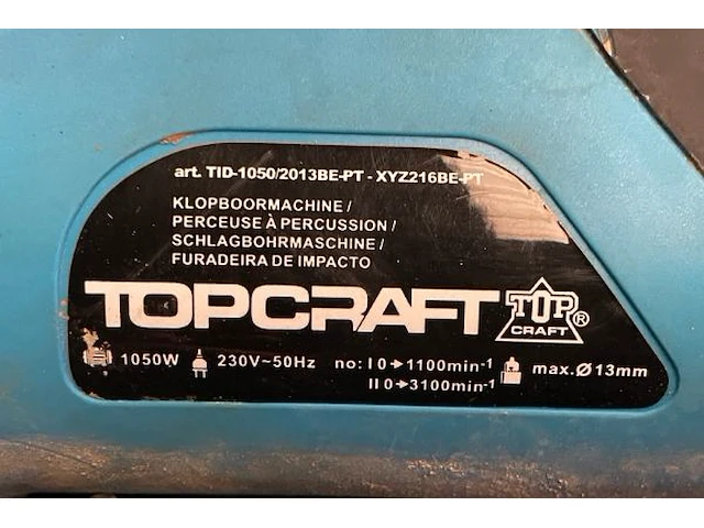 Klopboormachine top craft - afbeelding 4 van  6
