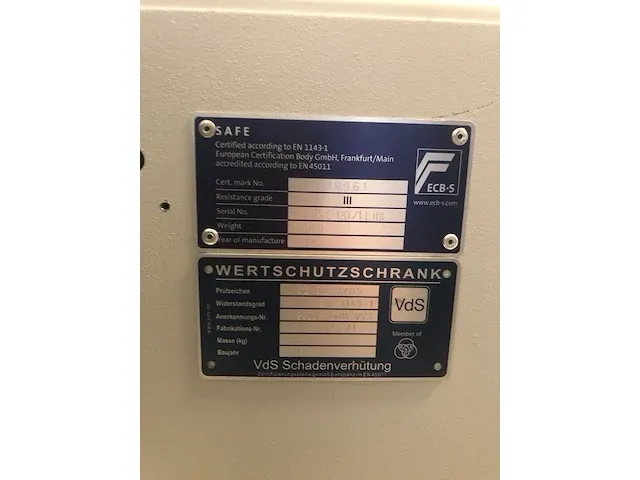 Kluis - sistec - inbraakwerend met interne afroommodule - afbeelding 3 van  4