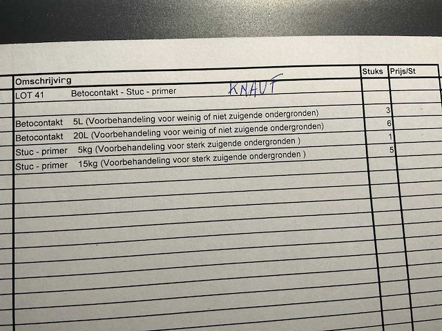 Knauw betocontakt, stuc, primer - afbeelding 4 van  4