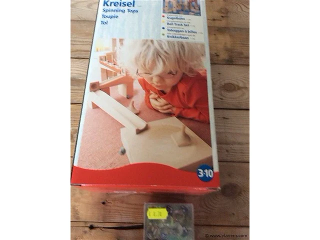 Knikkerbaan uitbreiding + doosje knikkers - afbeelding 2 van  2