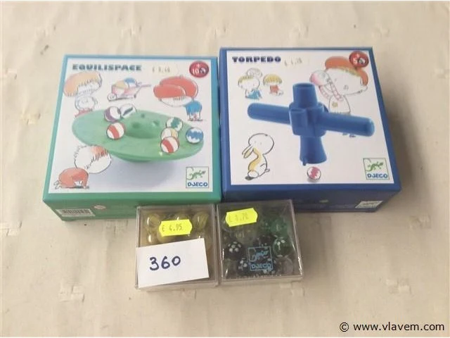 Knikkerspelen + knikkers - afbeelding 1 van  1