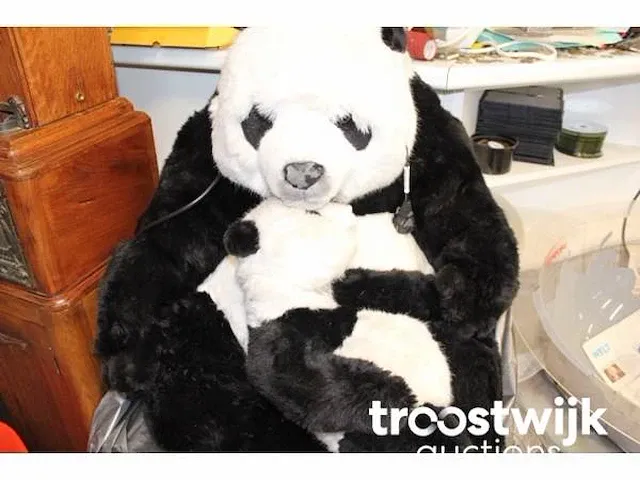Knuffelende panda's - afbeelding 2 van  2