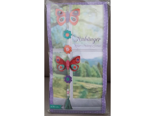 Knutsel set hanger met vlinder - afbeelding 2 van  5