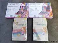 Knutselsets kinderen 168 & 86 stuks, 4 dozen