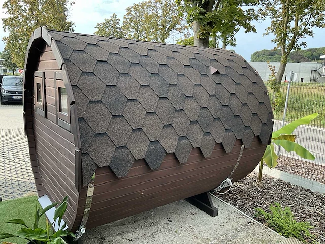 Koba buiten sauna - saunabarrel 2,5x2,25m - afbeelding 9 van  27