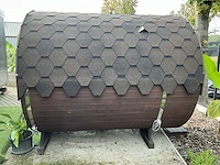 Koba buiten sauna - saunabarrel 2,5x2,25m - afbeelding 10 van  27