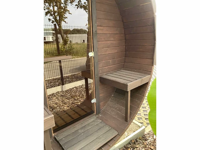 Koba buiten sauna - saunabarrel 2,5x2,25m - afbeelding 14 van  27