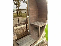 Koba buiten sauna - saunabarrel 2,5x2,25m - afbeelding 14 van  27