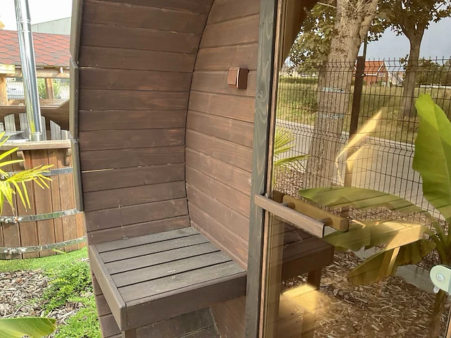Koba buiten sauna - saunabarrel 2,5x2,25m - afbeelding 21 van  27