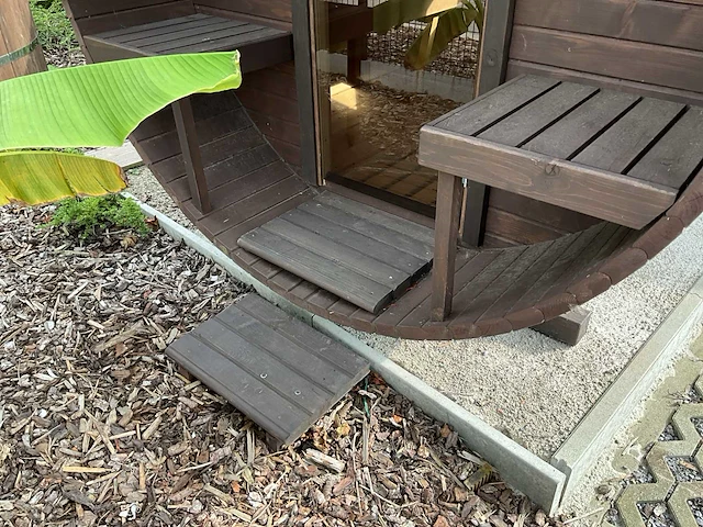 Koba buiten sauna - saunabarrel 2,5x2,25m - afbeelding 22 van  27