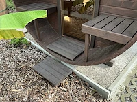 Koba buiten sauna - saunabarrel 2,5x2,25m - afbeelding 22 van  27
